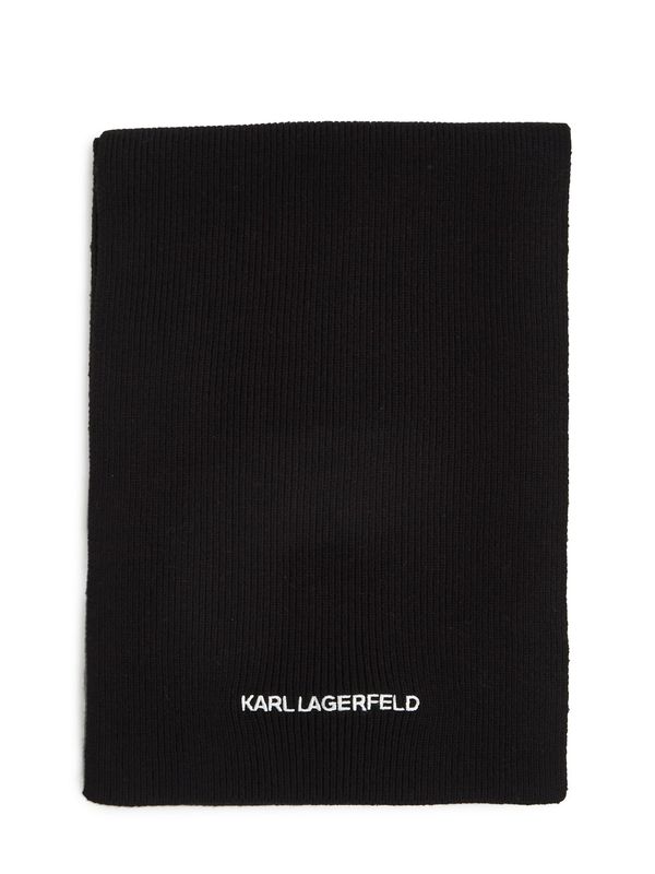 Karl Lagerfeld Karl Lagerfeld Šal 'Essential'  crna / bijela