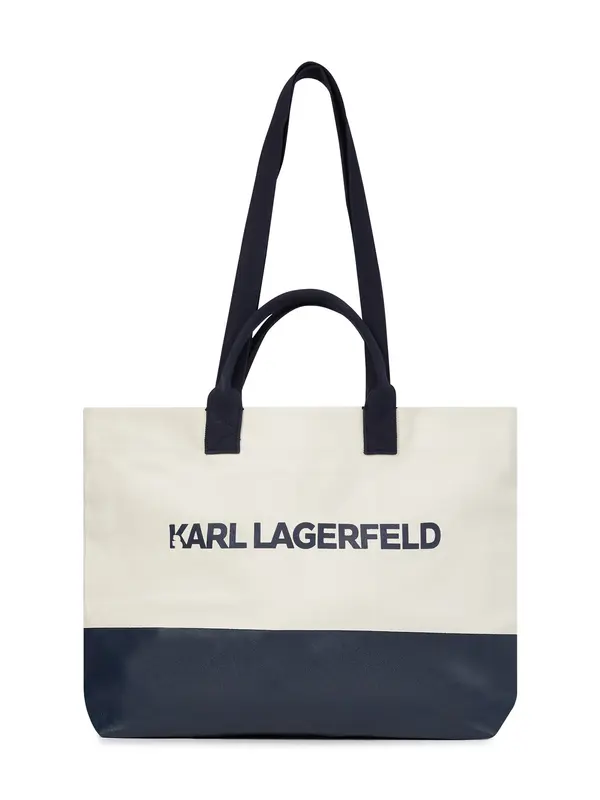Karl Lagerfeld Karl Lagerfeld Shopper torba  bež / mornarsko plava