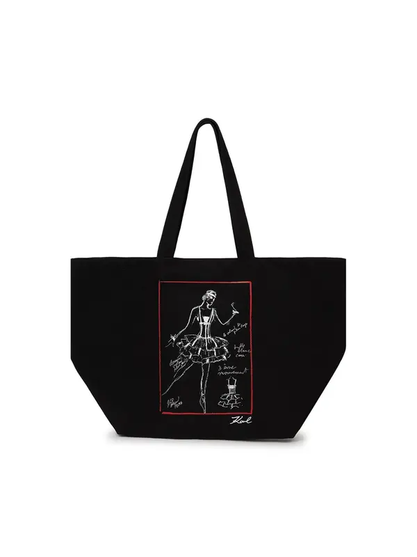 Karl Lagerfeld Karl Lagerfeld Shopper torba  crvena / crna / bijela