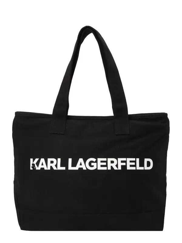 Karl Lagerfeld Karl Lagerfeld Shopper torba 'ESSENTIAL'  crna / bijela