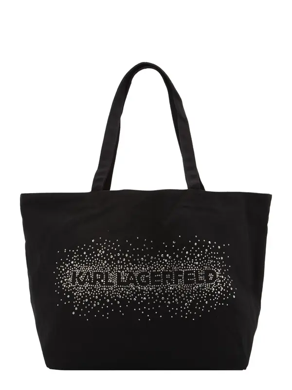 Karl Lagerfeld Karl Lagerfeld Shopper torba 'ESSENTIAL'  crna / srebro / bijela