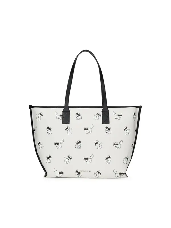 Karl Lagerfeld Karl Lagerfeld Shopper torba 'Ikon Choupette'  nude / svijetlosiva / crna / bijela