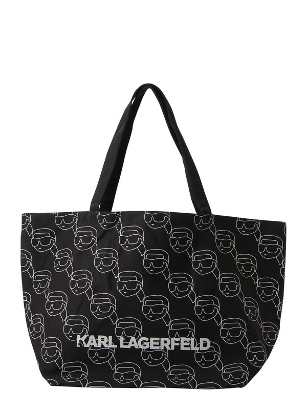 Karl Lagerfeld Karl Lagerfeld Shopper torba 'IKON'  crna / bijela