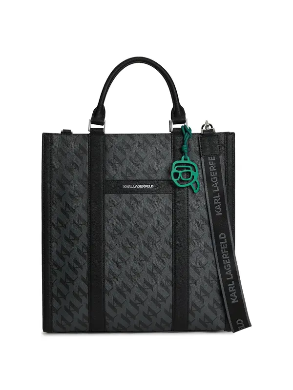 Karl Lagerfeld Karl Lagerfeld Shopper torba 'Ikon'  tamo siva / crna