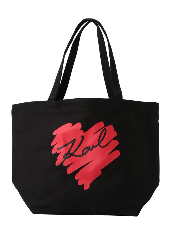 Karl Lagerfeld Karl Lagerfeld Shopper torba  krvavo crvena / crna