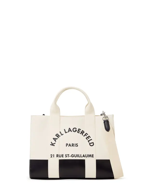 Karl Lagerfeld Karl Lagerfeld Shopper torba 'Rue St-Guillaume'  crna / bijela