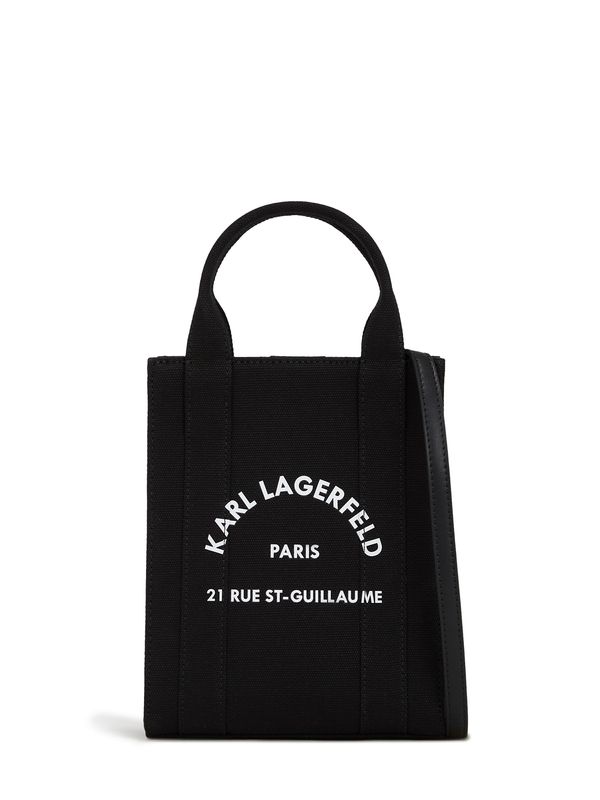 Karl Lagerfeld Karl Lagerfeld Shopper torba 'Rue St-Guillaume Square'  crna / bijela