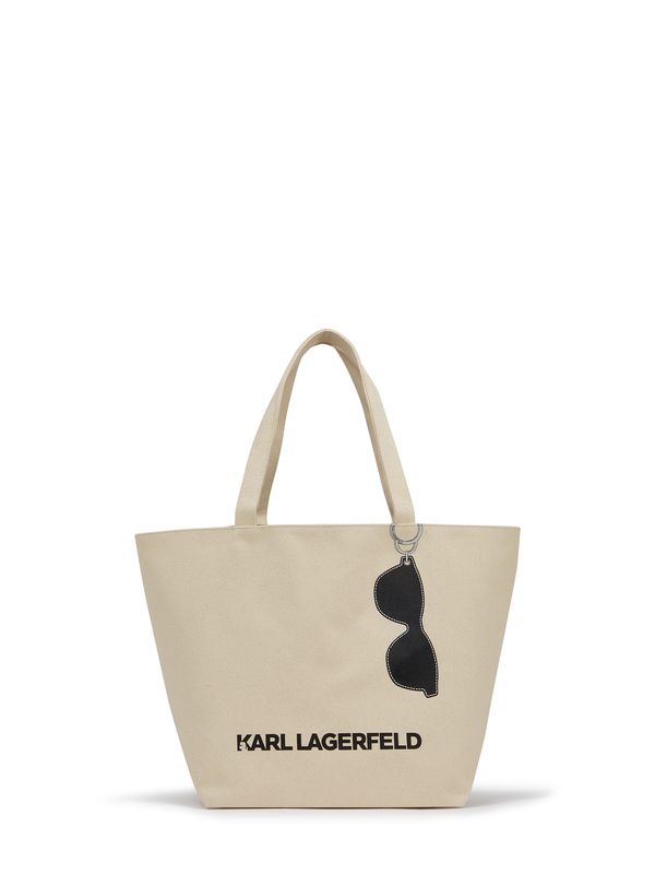 Karl Lagerfeld Karl Lagerfeld Shopper torba ' SUNGLASSES REVERSIBLE '  crna