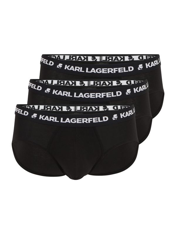 Karl Lagerfeld Karl Lagerfeld Slip  crna / bijela