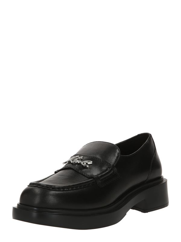 Karl Lagerfeld Karl Lagerfeld Slip On cipele  crna / srebro