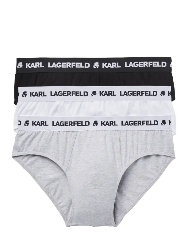 Karl Lagerfeld Karl Lagerfeld Slip  siva / crna / bijela