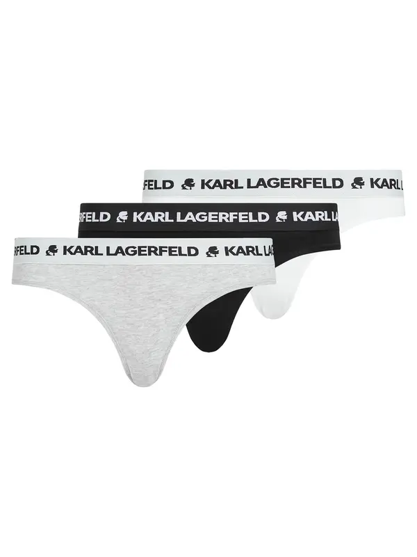 Karl Lagerfeld Karl Lagerfeld Slip  siva melange / crna / bijela