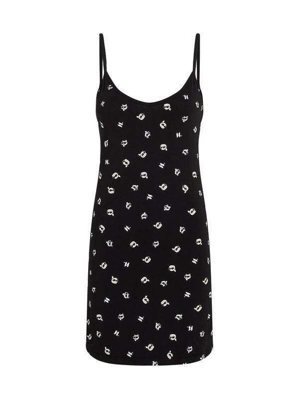 Karl Lagerfeld Karl Lagerfeld Spavaćica 'Ikonik'  boja pijeska / crna / bijela