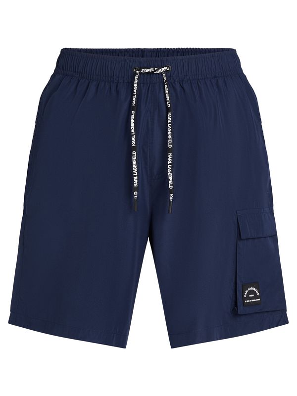 Karl Lagerfeld Karl Lagerfeld Surferske kupaće hlače ' RUE ST-GUILLAUME'  plava / crna / bijela