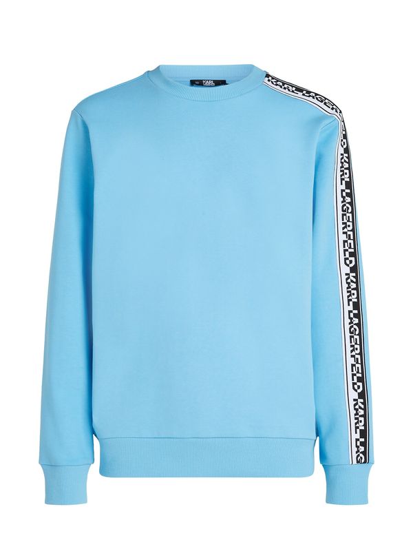 Karl Lagerfeld Karl Lagerfeld Sweater majica  azur / crna / bijela