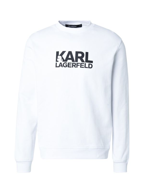 Karl Lagerfeld Karl Lagerfeld Sweater majica  crna / bijela