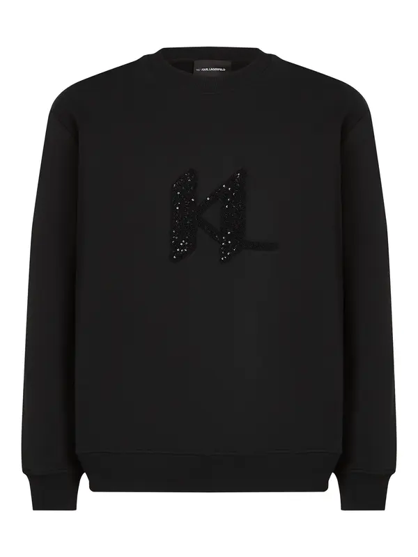 Karl Lagerfeld Karl Lagerfeld Sweater majica  crna