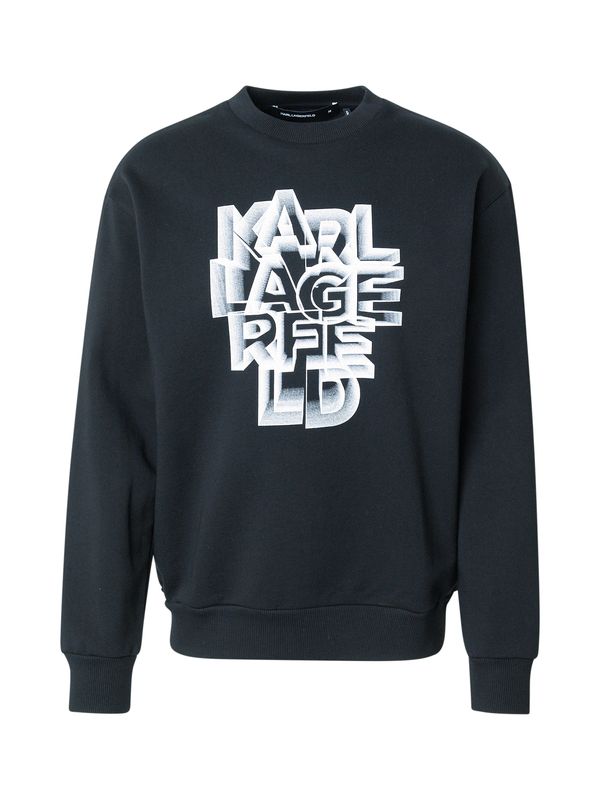 Karl Lagerfeld Karl Lagerfeld Sweater majica  crna / prljavo bijela