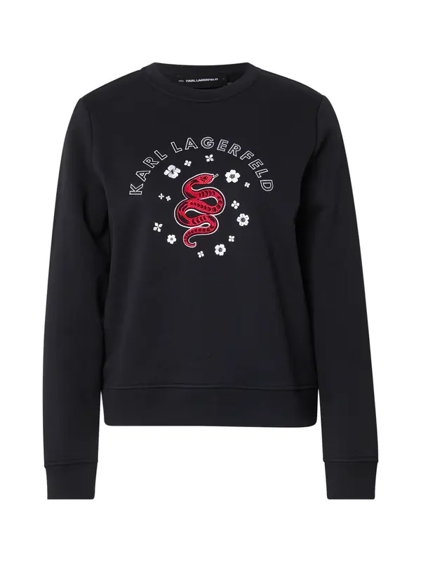 Karl Lagerfeld Karl Lagerfeld Sweater majica  crvena / crna / prljavo bijela
