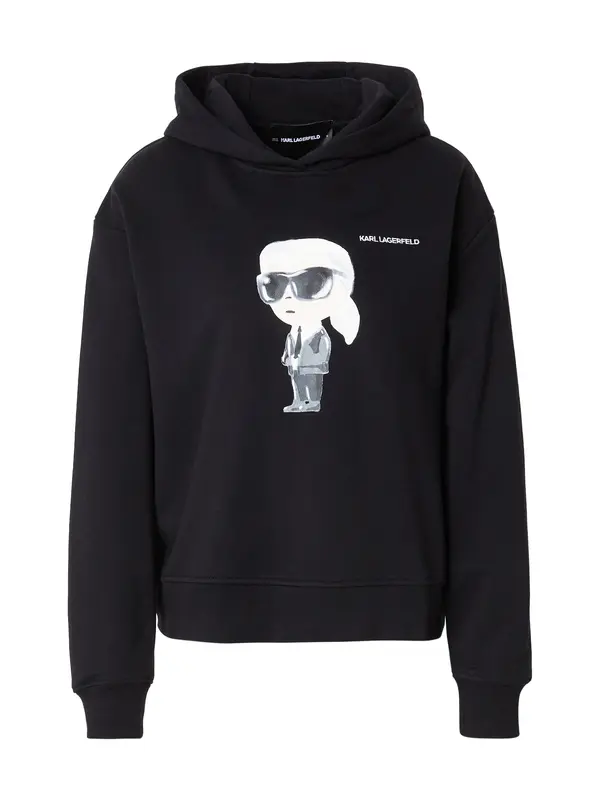Karl Lagerfeld Karl Lagerfeld Sweater majica 'IKON'  bež / crna / bijela