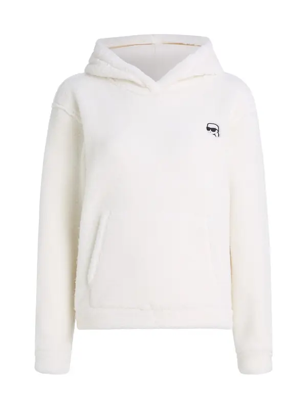 Karl Lagerfeld Karl Lagerfeld Sweater majica 'IKON'  crna / bijela / prljavo bijela