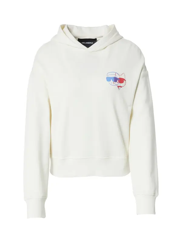 Karl Lagerfeld Karl Lagerfeld Sweater majica 'IKON'  plava / ljubičasta / crvena / vuneno bijela