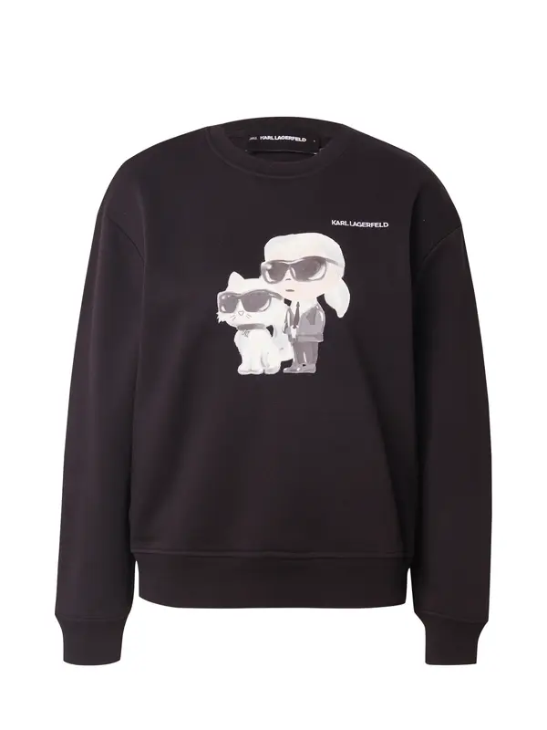 Karl Lagerfeld Karl Lagerfeld Sweater majica 'IKON'  svijetlobež / siva / crna / bijela
