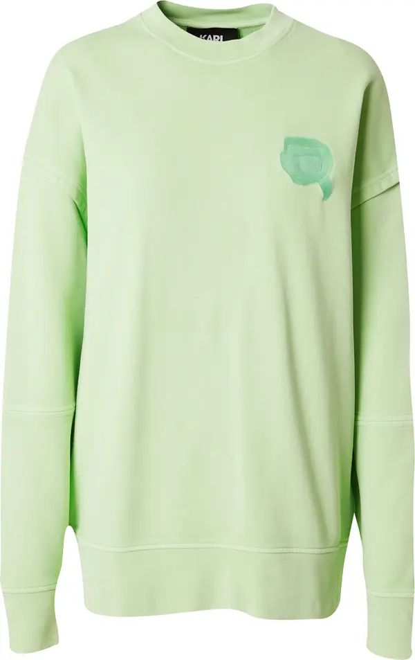 Karl Lagerfeld Karl Lagerfeld Sweater majica 'IKONIK 2.0'  zelena / svijetlozelena