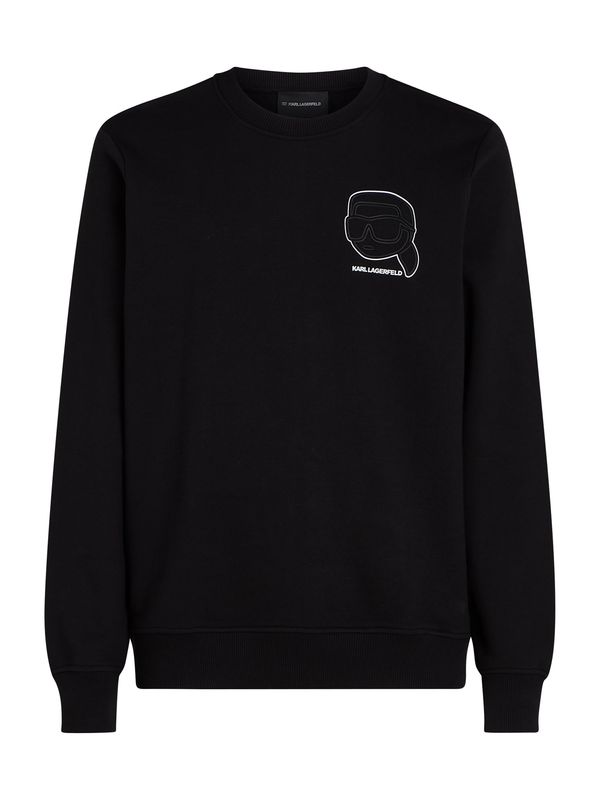 Karl Lagerfeld Karl Lagerfeld Sweater majica ' IKONIK'  crna