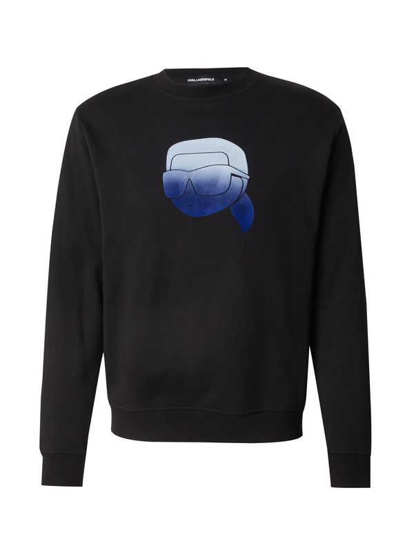 Karl Lagerfeld Karl Lagerfeld Sweater majica  kraljevsko plava / svijetloplava / crna
