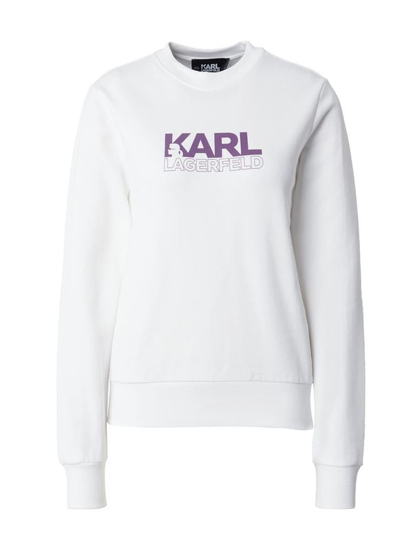 Karl Lagerfeld Karl Lagerfeld Sweater majica  ljubičasta / bijela