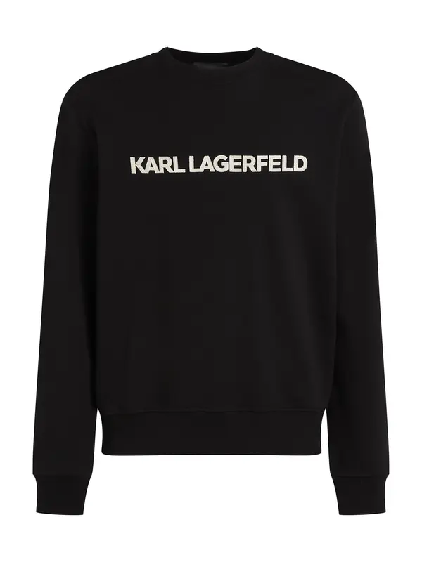 Karl Lagerfeld Karl Lagerfeld Sweater majica  pijesak / crna