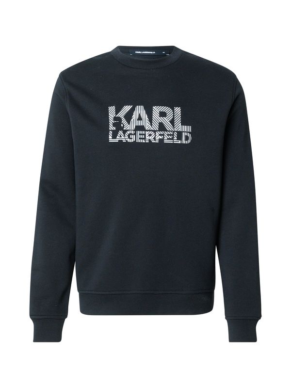 Karl Lagerfeld Karl Lagerfeld Sweater majica  siva / crna / prljavo bijela