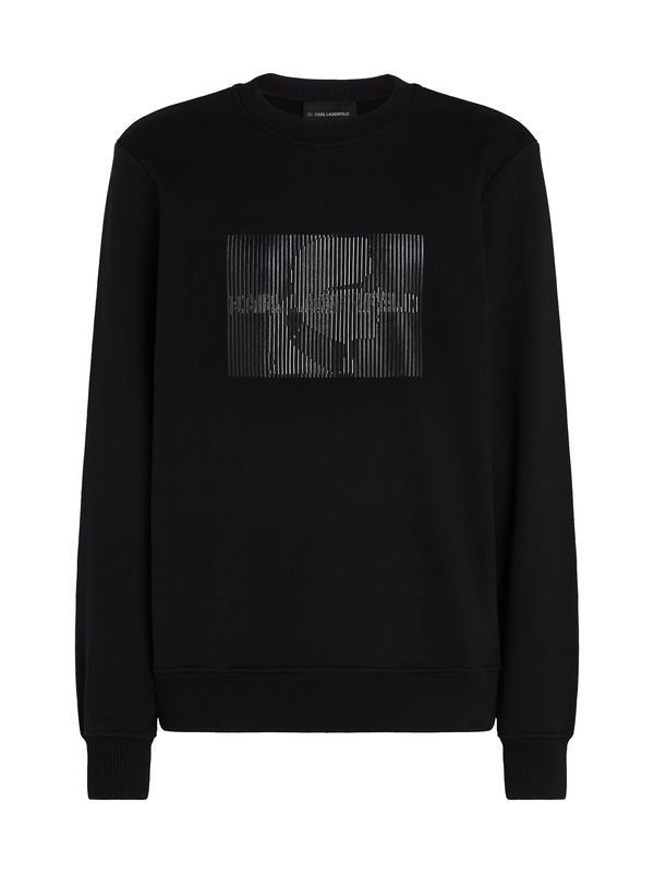 Karl Lagerfeld Karl Lagerfeld Sweater majica  siva / crna