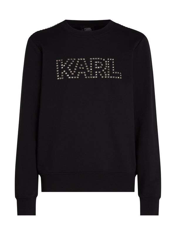 Karl Lagerfeld Karl Lagerfeld Sweater majica ' Studded Karl '  crna