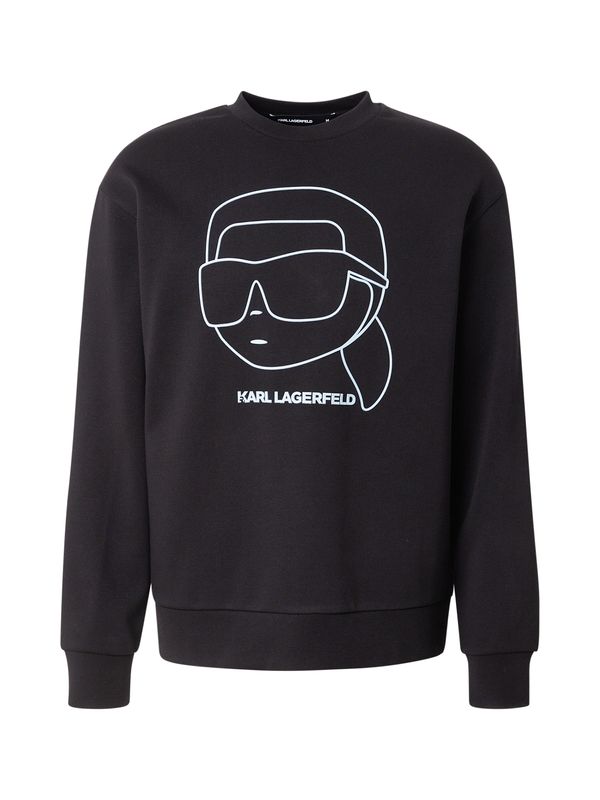 Karl Lagerfeld Karl Lagerfeld Sweater majica  svijetloplava / crna