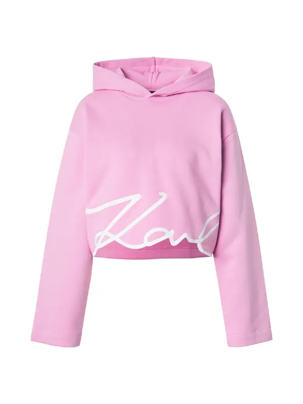 Karl Lagerfeld Karl Lagerfeld Sweater majica  svijetloroza / bijela