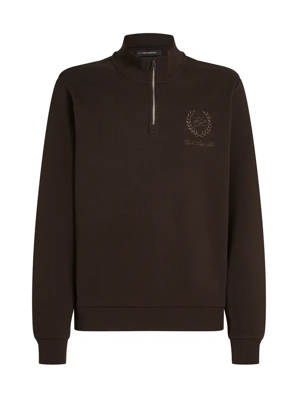 Karl Lagerfeld Karl Lagerfeld Sweater majica  tamno smeđa