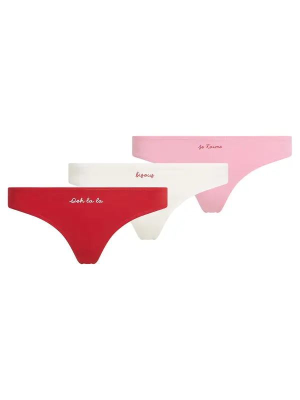 Karl Lagerfeld Karl Lagerfeld Tanga gaćice  boja pijeska / roza / crvena