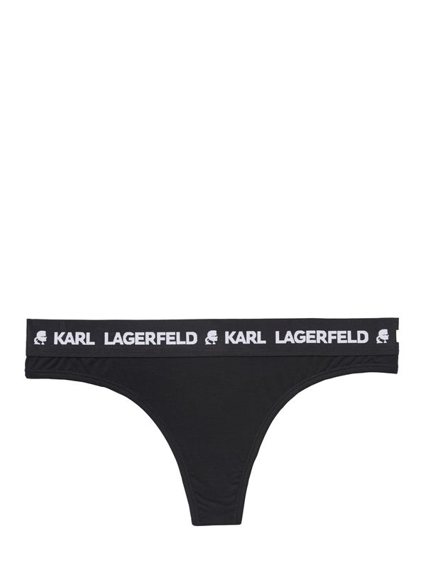 Karl Lagerfeld Karl Lagerfeld Tanga gaćice  crna / bijela