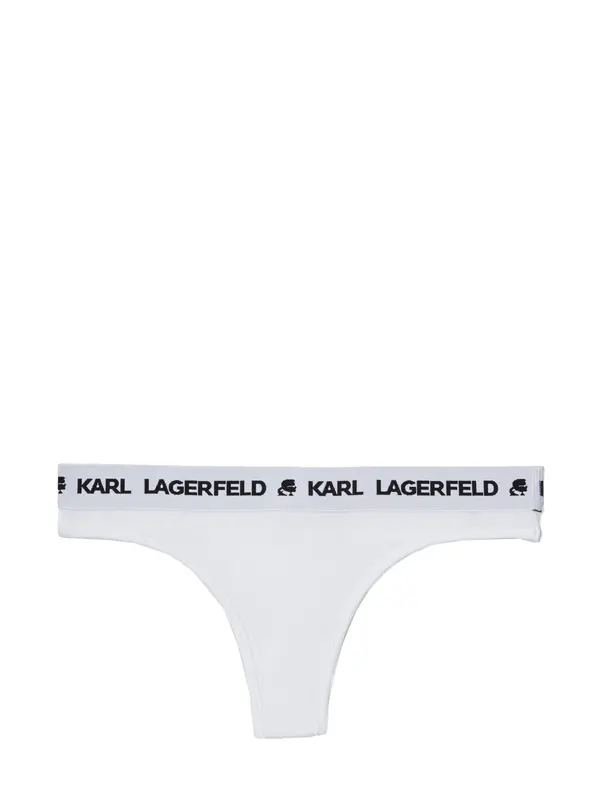 Karl Lagerfeld Karl Lagerfeld Tanga gaćice  crna / bijela