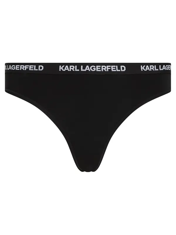 Karl Lagerfeld Karl Lagerfeld Tanga gaćice  crna / prljavo bijela