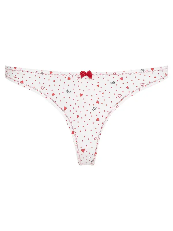 Karl Lagerfeld Karl Lagerfeld Tanga gaćice  crvena / crna / bijela