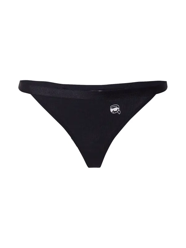 Karl Lagerfeld Karl Lagerfeld Tanga gaćice 'Ikon'  crna / bijela