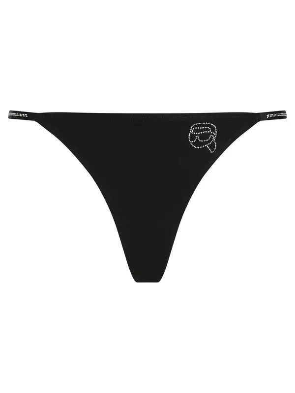 Karl Lagerfeld Karl Lagerfeld Tanga gaćice 'Ikon'  crna / prozirna