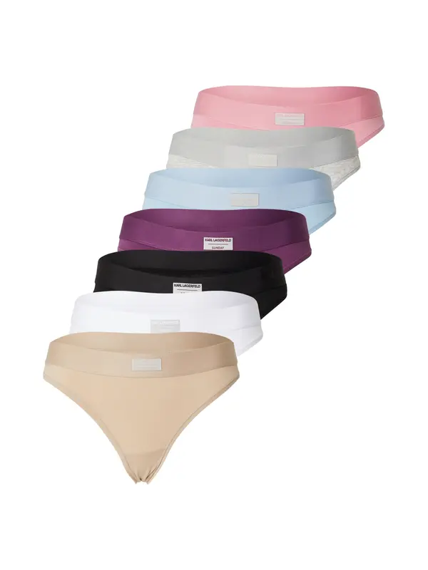 Karl Lagerfeld Karl Lagerfeld Tanga gaćice  nude / svijetloplava / siva melange / ljubičasta / roza / crna / bijela
