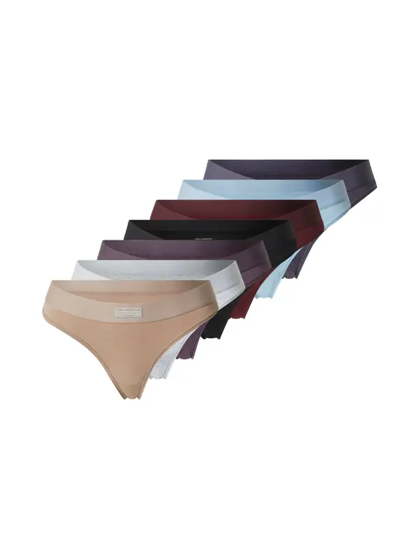 Karl Lagerfeld Karl Lagerfeld Tanga gaćice  tamno bež / svijetloplava / svijetlosiva / crna