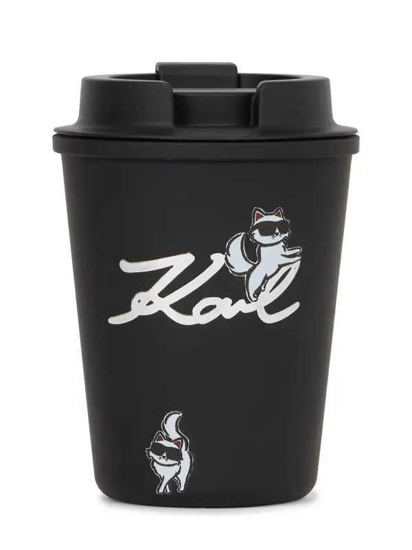 Karl Lagerfeld Karl Lagerfeld Termo posuda 'Ikon Choupette'  crna / bijela