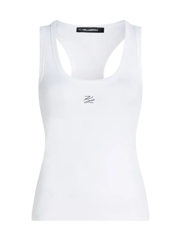 Karl Lagerfeld Karl Lagerfeld Top  crna / bijela