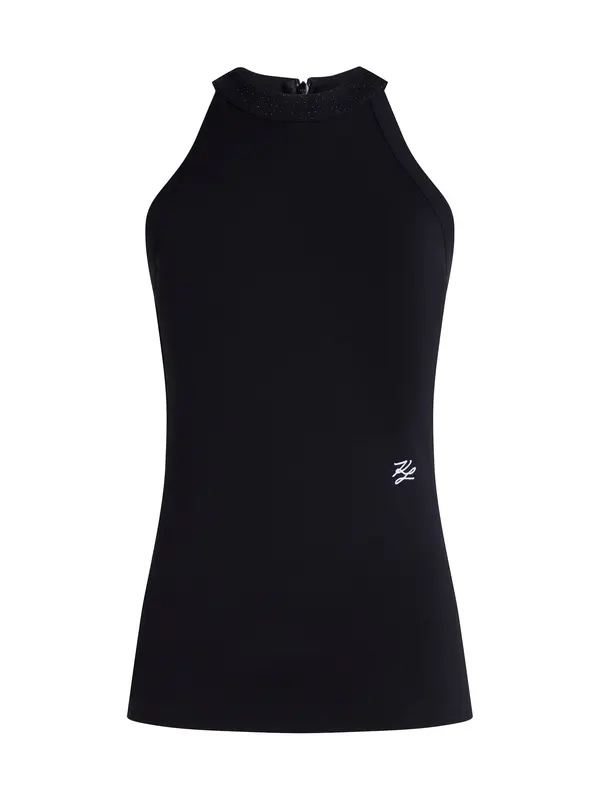 Karl Lagerfeld Karl Lagerfeld Top  crna / bijela